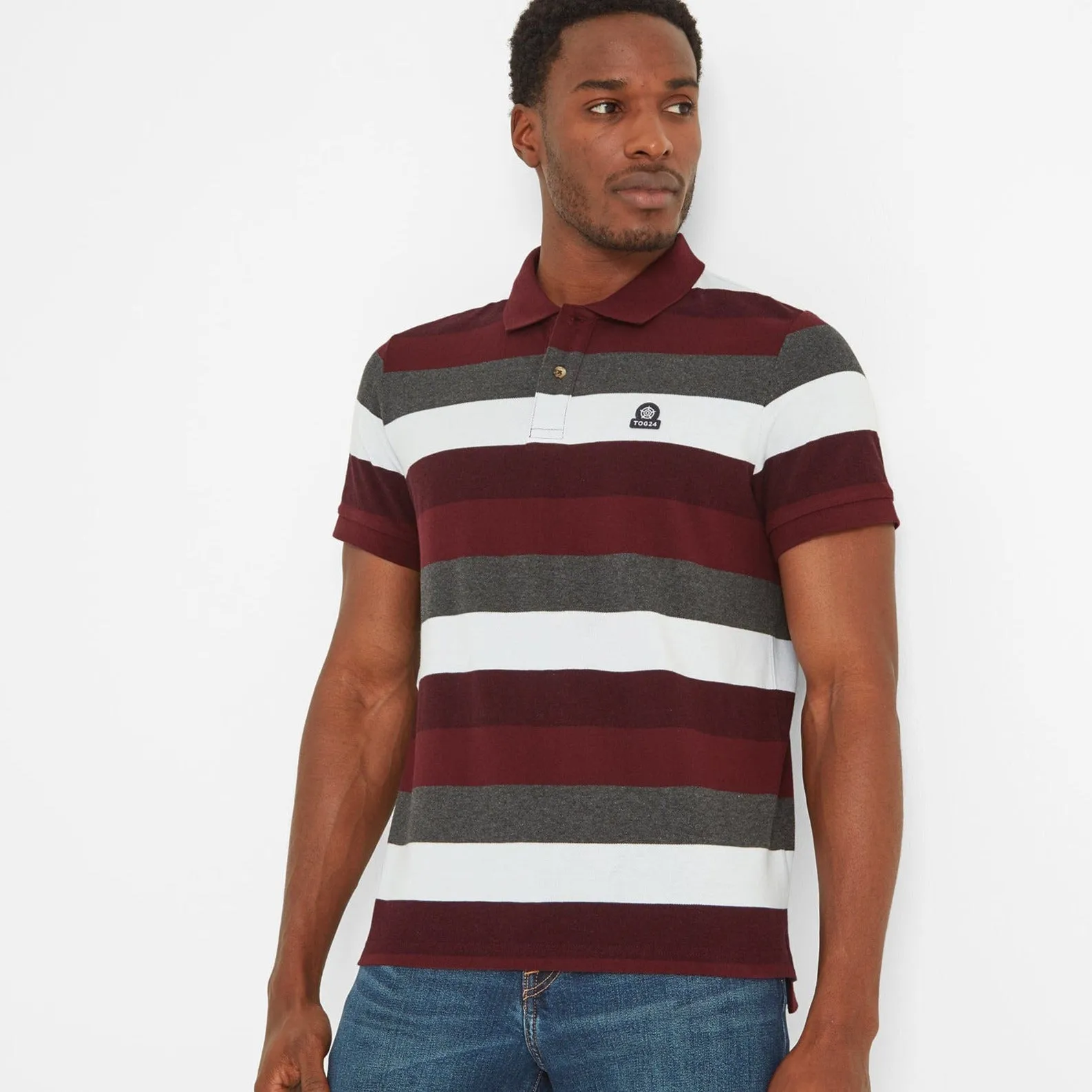 Flaxby Mens Polo - Deep Port