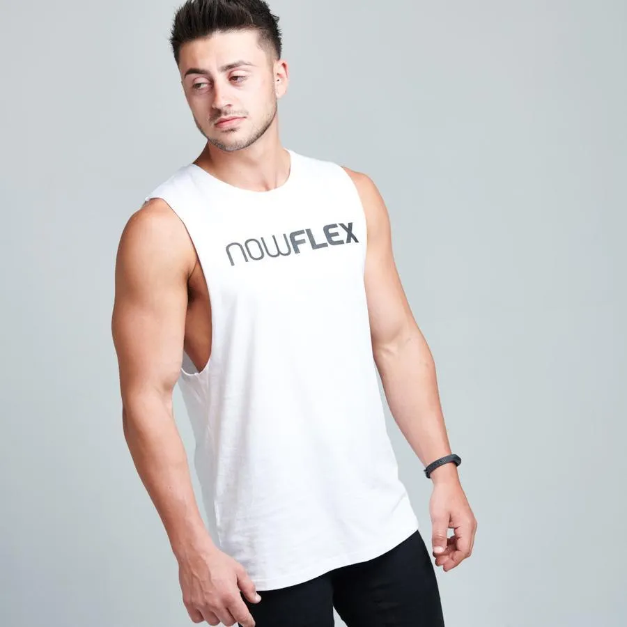 FLEX MUSCLE TANK - POLAR WHITE