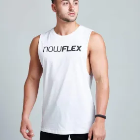 FLEX MUSCLE TANK - POLAR WHITE