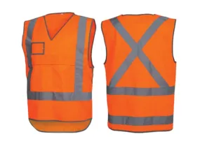 Force360 Orange Day/Night NSW Rail Safety Vest WRX Clothing