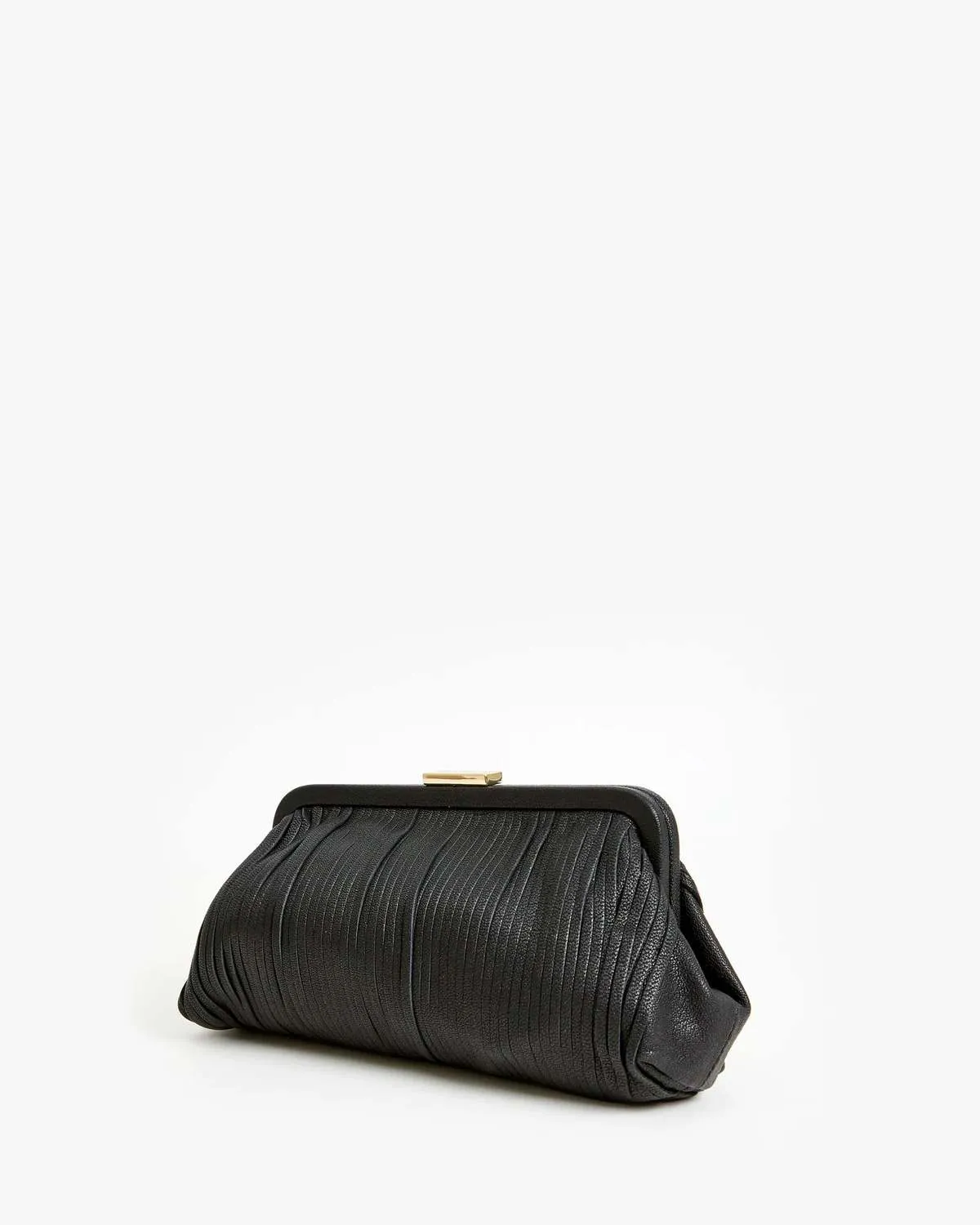 Fran Fran Luxe Goat Bag - Black 