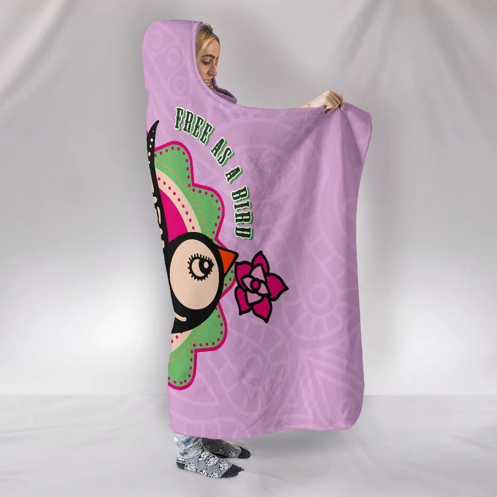 Free As A Bird Hooded Blanket