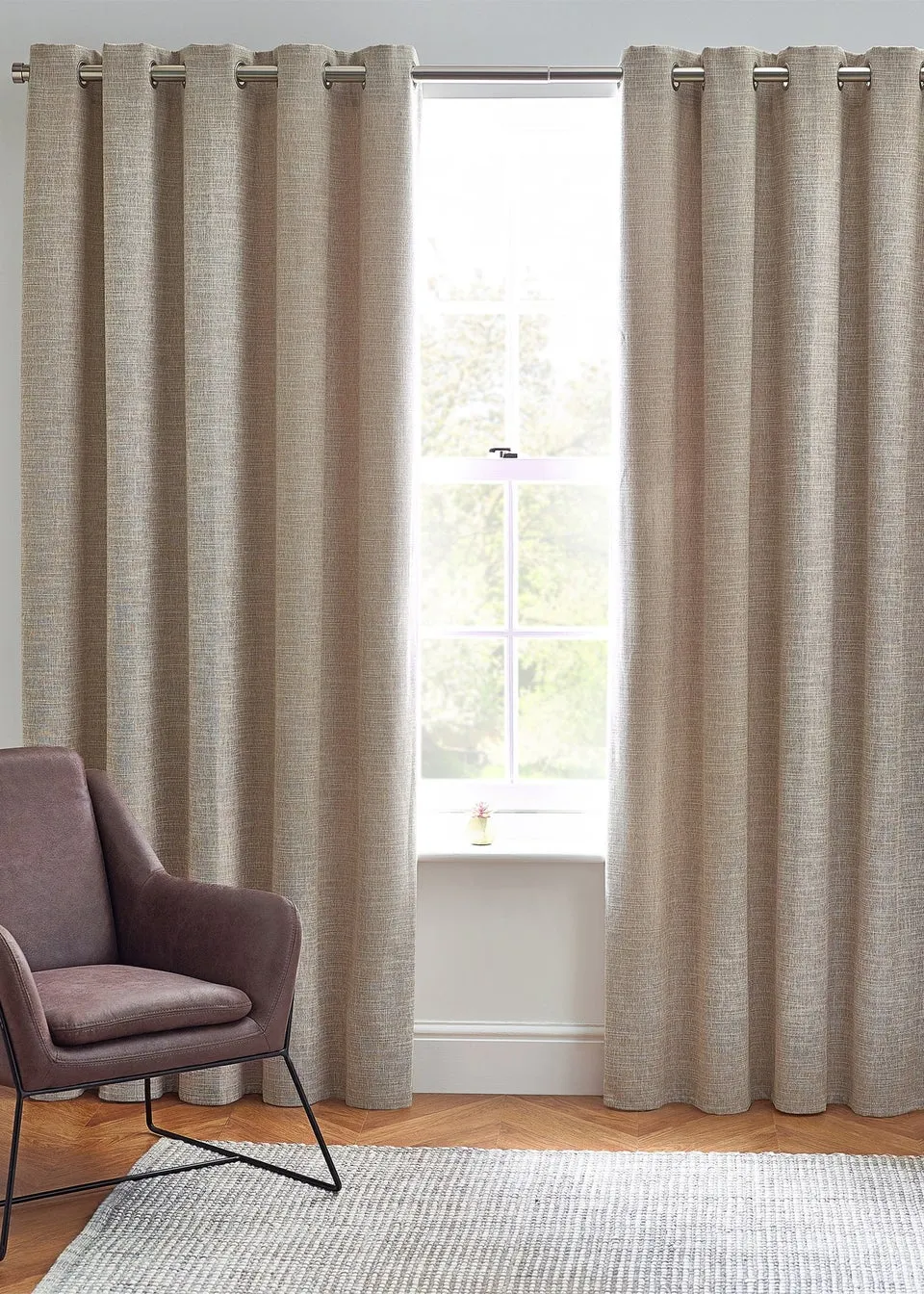 furn. Eliana Textured Slub Eyelet Curtains