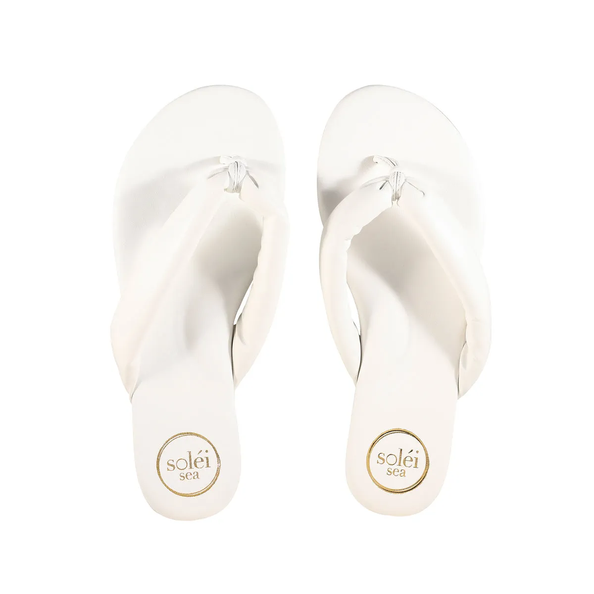 Gisel Pillow Strap Sandal in White