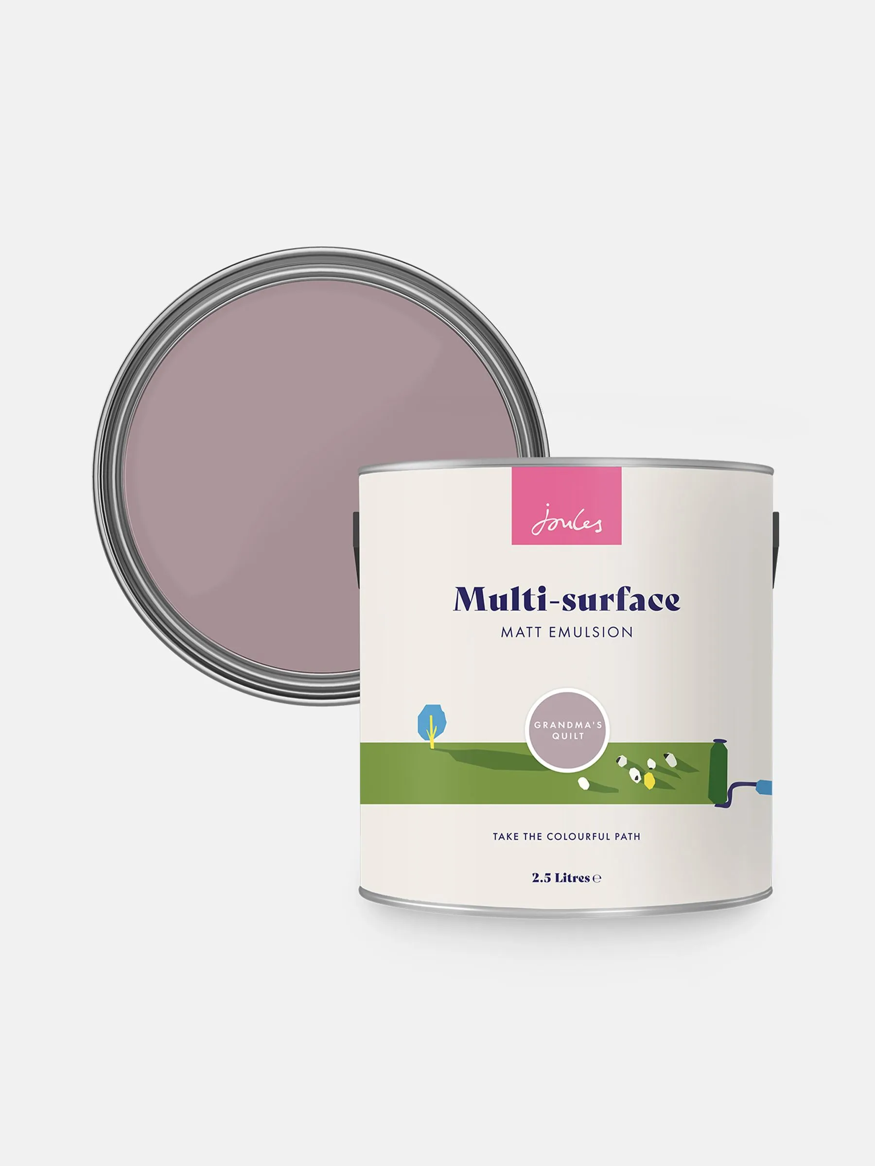 Grandma's Quilt Mauve Multi Surface Matt Emulsion