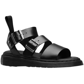 Gryphon Full Grain Waxy Leather Unisex Ankle Strap Sandals