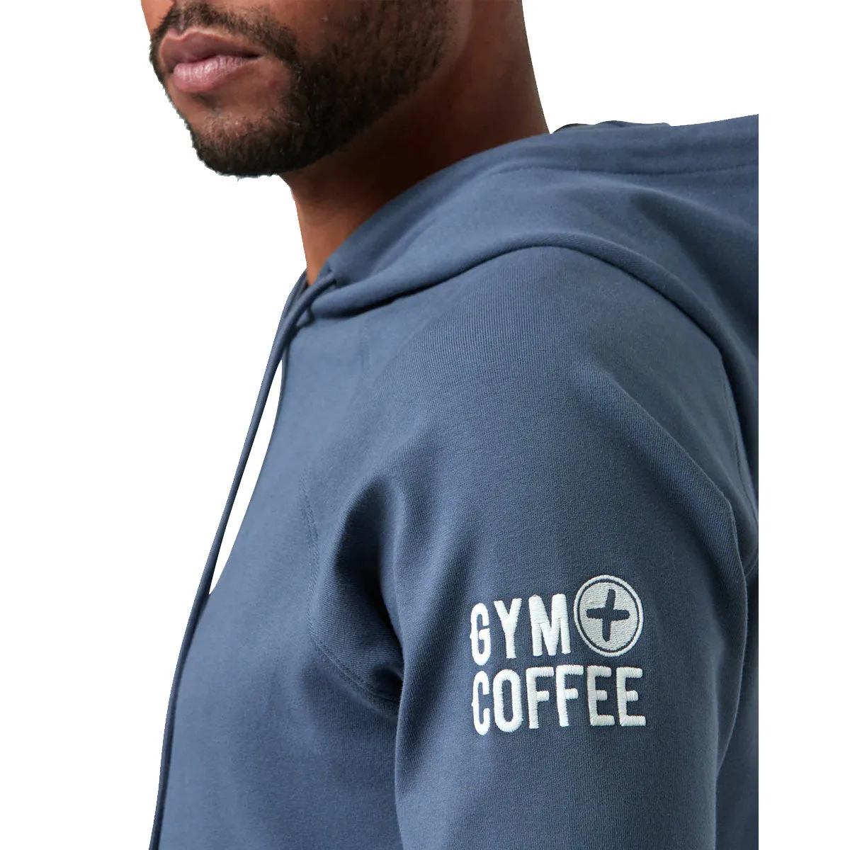 Gym+Coffee Chill Hoodie - Mens - Thunder Blue