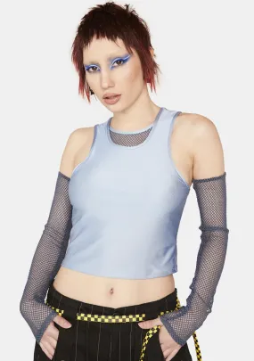 Hackers Only Fishnet Tank Top-