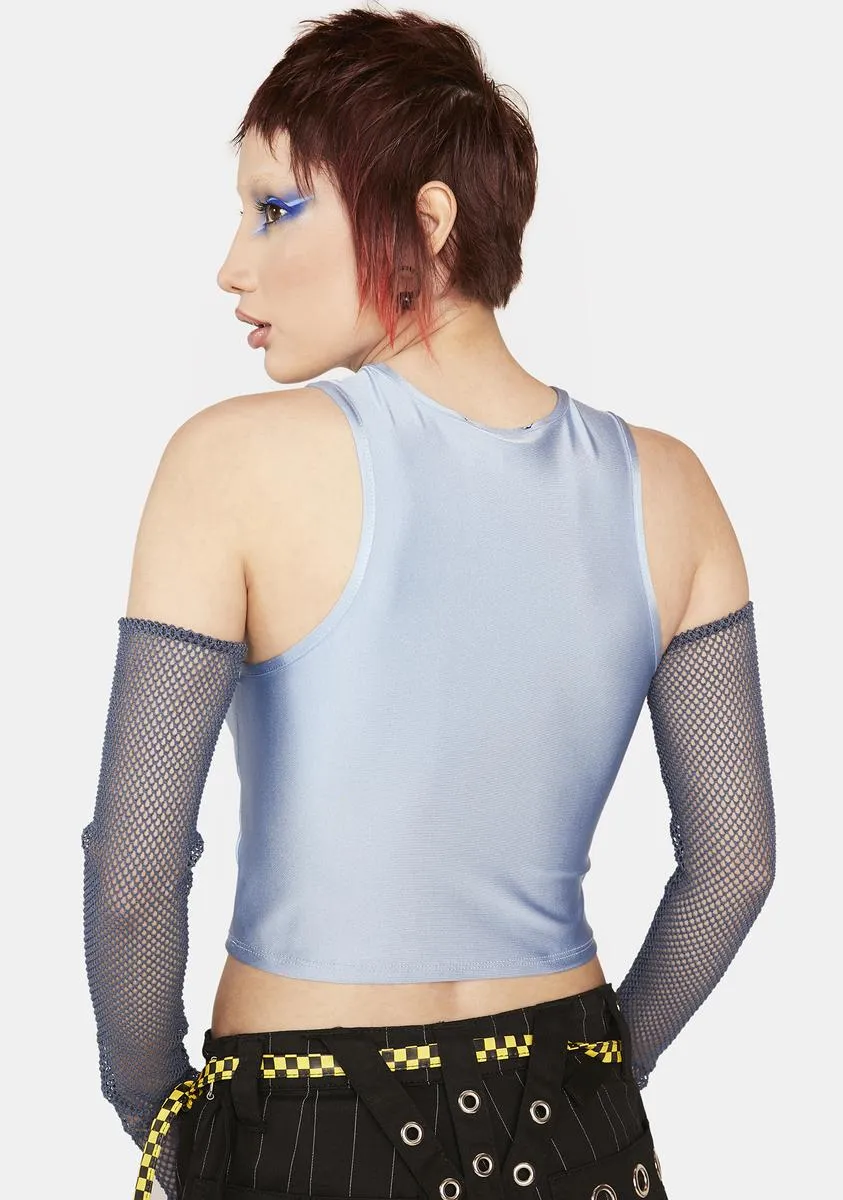 Hackers Only Fishnet Tank Top-