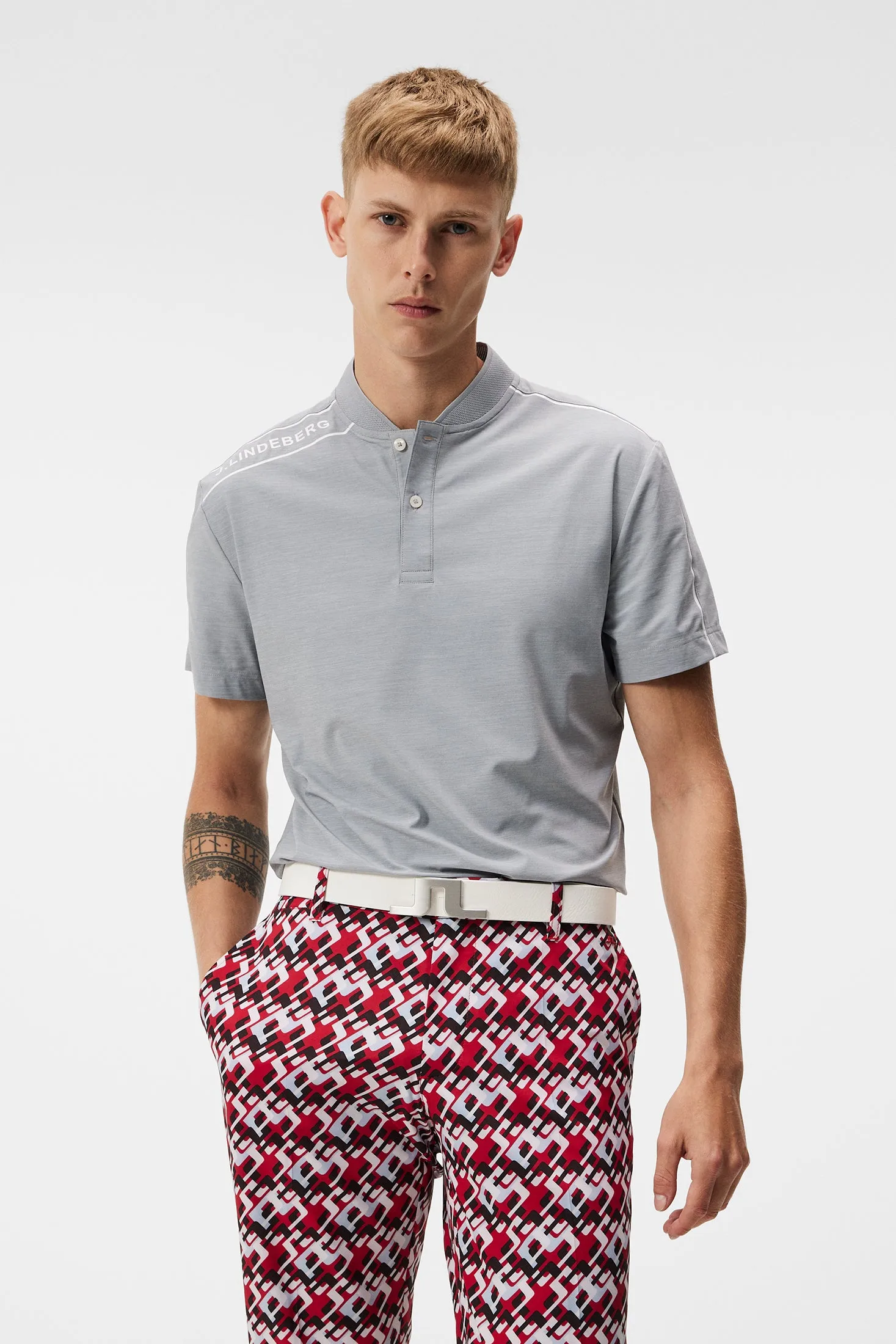 Harris Regular Fit Polo / Grey Melange