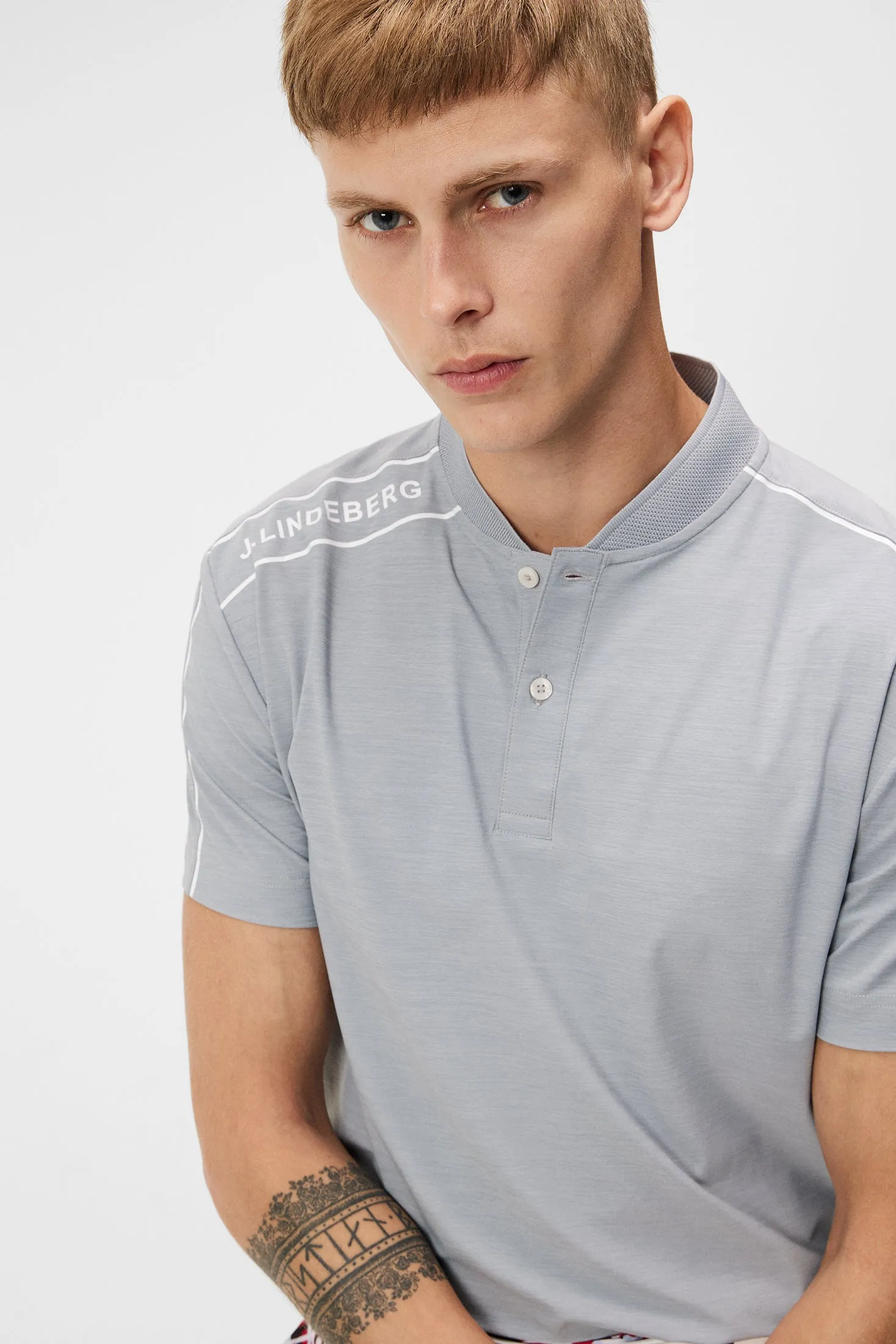 Harris Regular Fit Polo / Grey Melange