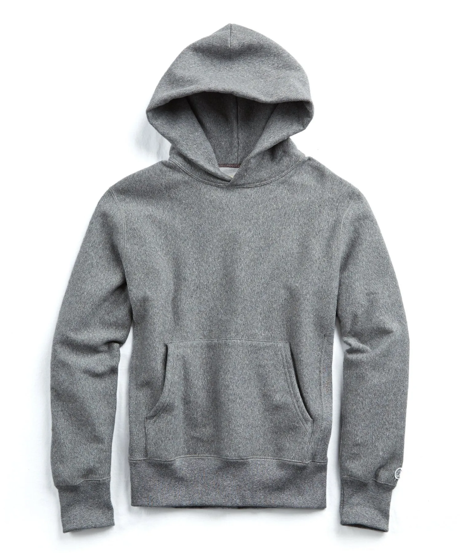 Heavyweight Popover Hoodie Sweatshirt in Salt and Pepper