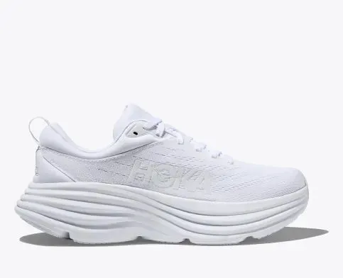 Hoka Bondi 8 White White Women's