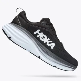 Hoka One One Bondi 8 Wide - Black / White