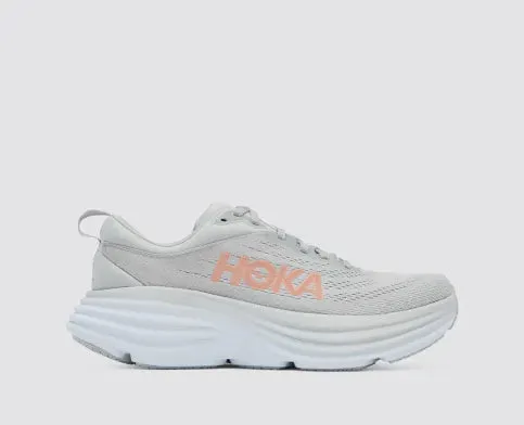 HOKA WOMEN BONDI 8 HARBOUR MIST LUNAR ROCK