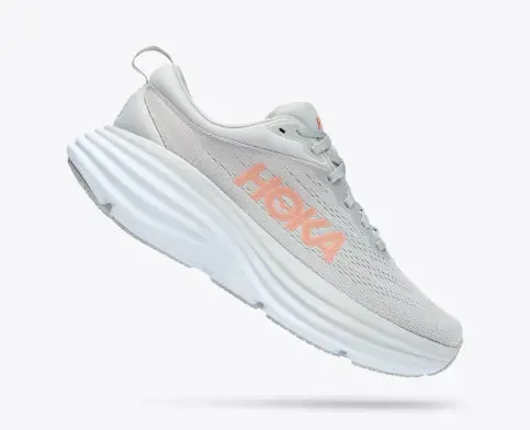 HOKA WOMEN BONDI 8 HARBOUR MIST LUNAR ROCK