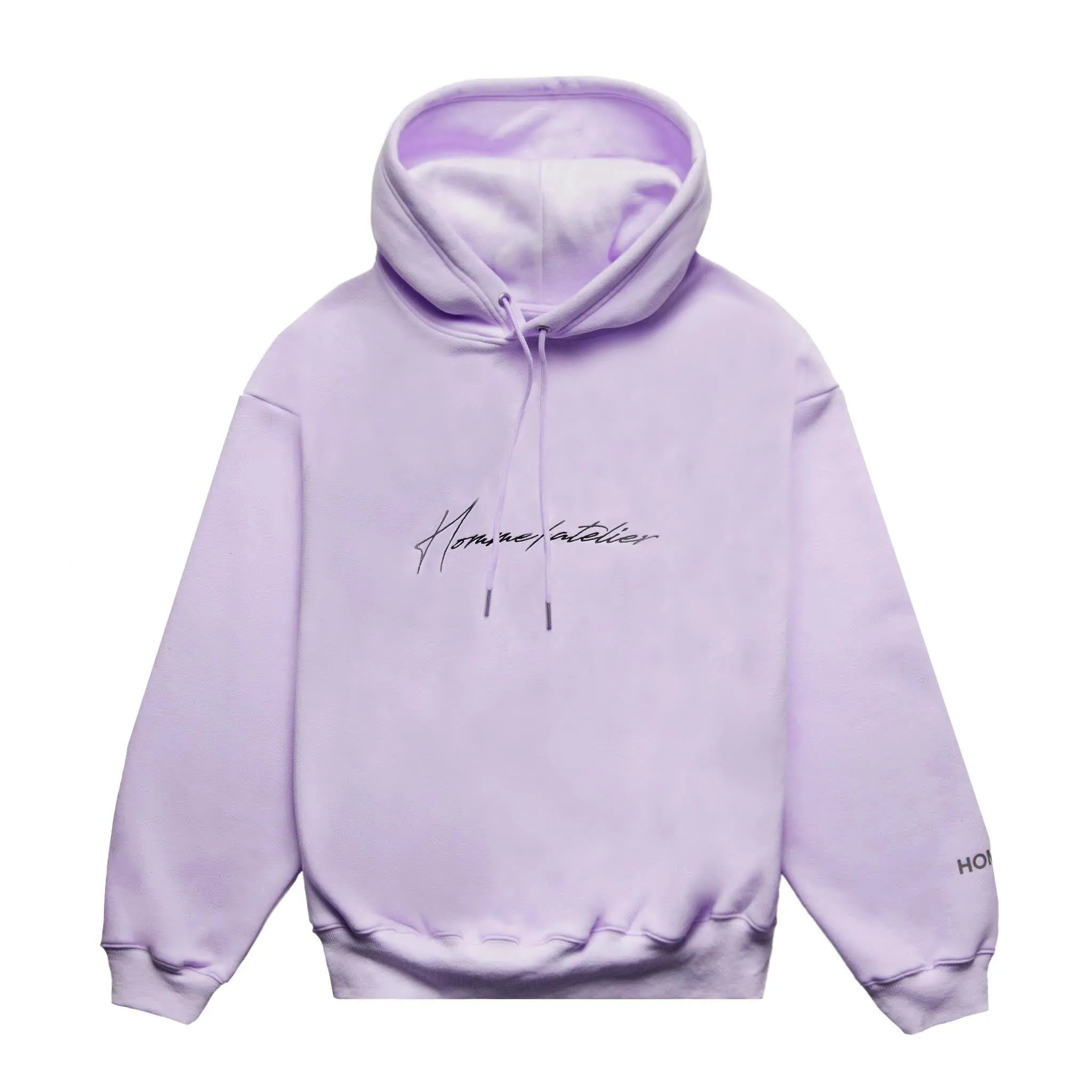 HOMME+ Heavyweight Atelier Embroidery Hoodie Lilac