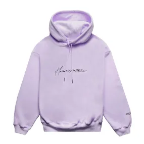 HOMME+ Heavyweight Atelier Embroidery Hoodie Lilac