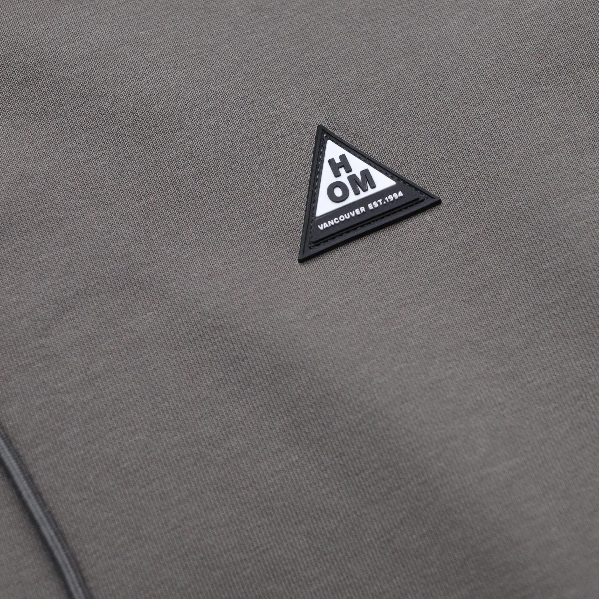 HOMME+ Triangle Patch Hoodie Dark Taupe