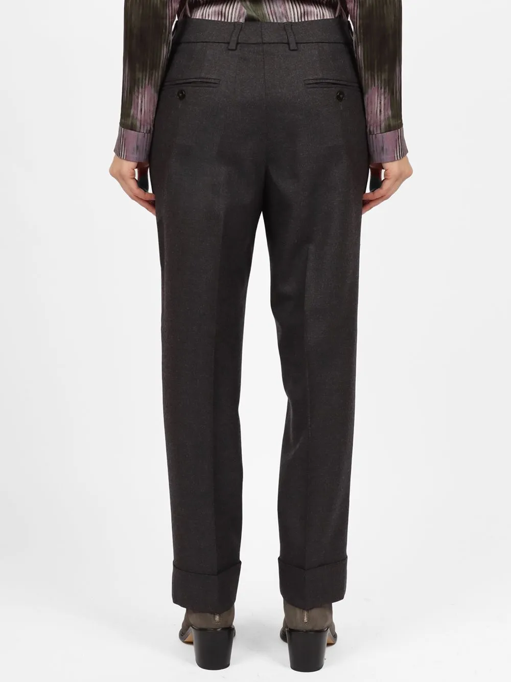 INCOTEX Regular fit wool trousers 