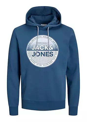 Jack & Jones Logo Print Hoodie | Grattan