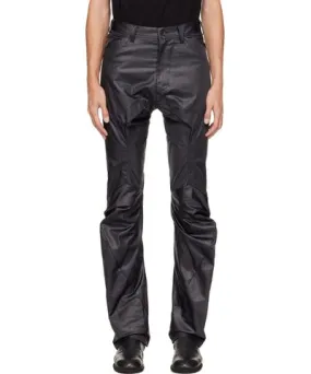 Julius Black Coated Satin Skinny Trousers