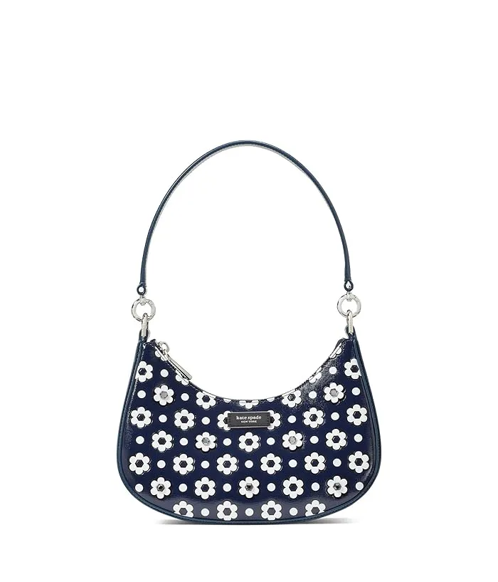 Kate Spade New York Sam Icon Daisy Dot Appliqued Saffiano Leather Small Convertible Crossbody