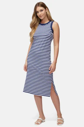 Kay Stripe Tank Dress | Navy Stripe