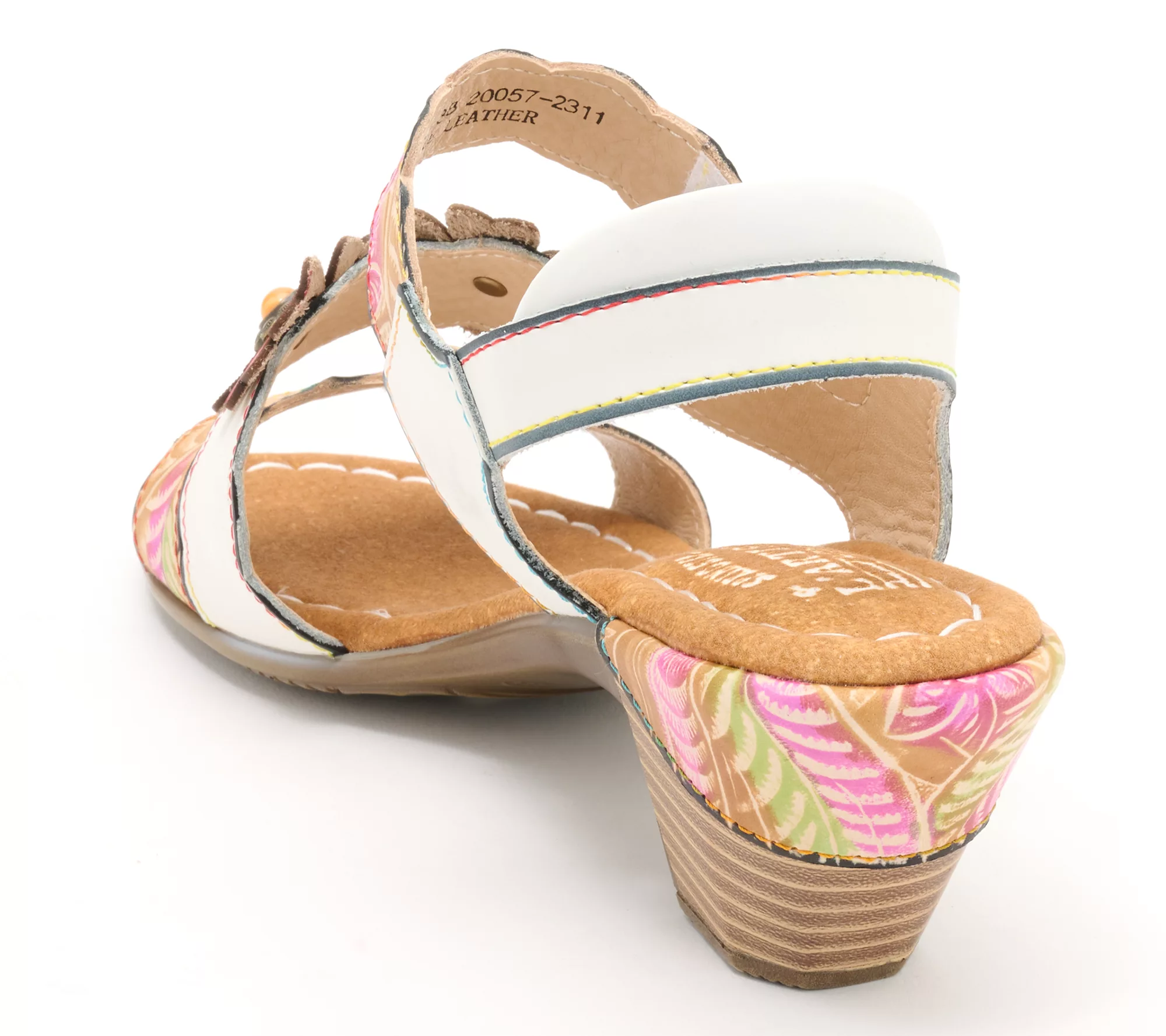 L'Artiste by Spring Step Leather Heeled Sandals- Aromas