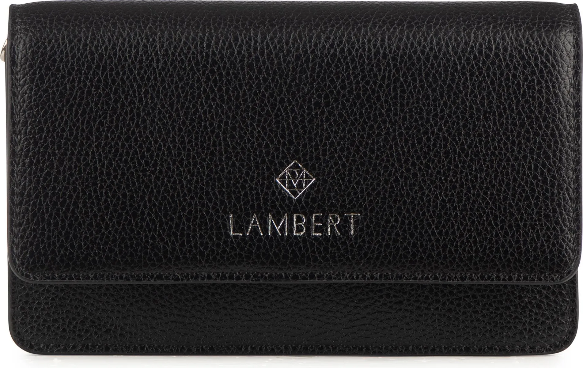 Lambert 2 In 1 Wallet Crossbody SLG Black Pebble