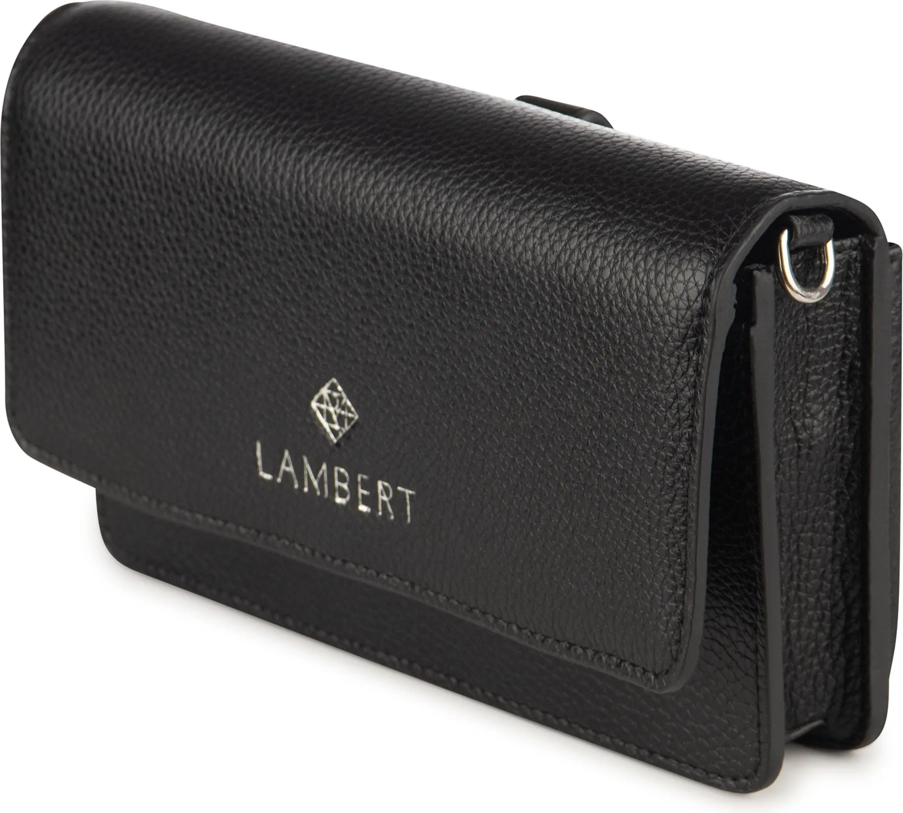 Lambert 2 In 1 Wallet Crossbody SLG Black Pebble