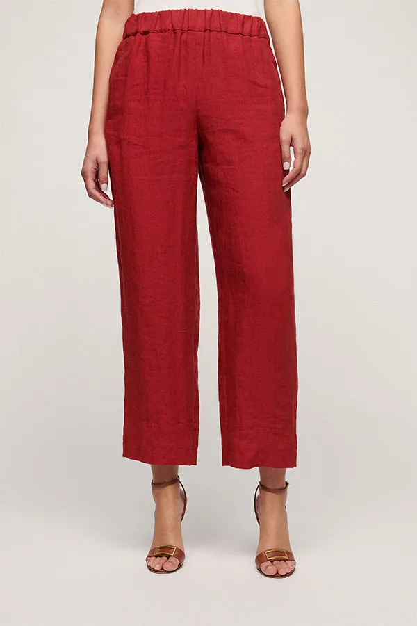 Luisa Spagnoli ALARI WIDE LINEN TROUSERS