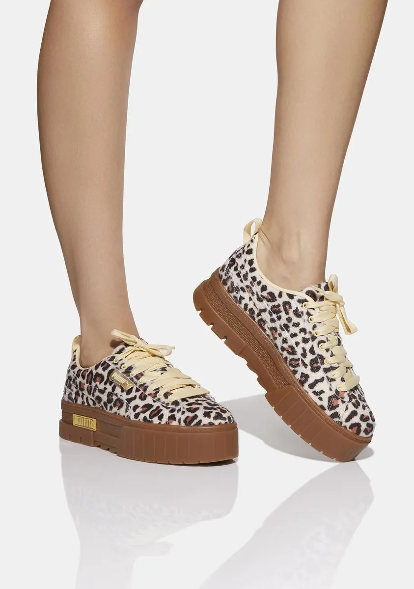 Mayze Leopard Platform Sneakers-