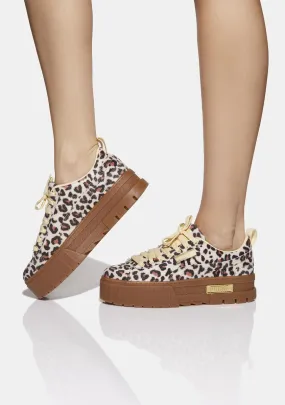 Mayze Leopard Platform Sneakers-