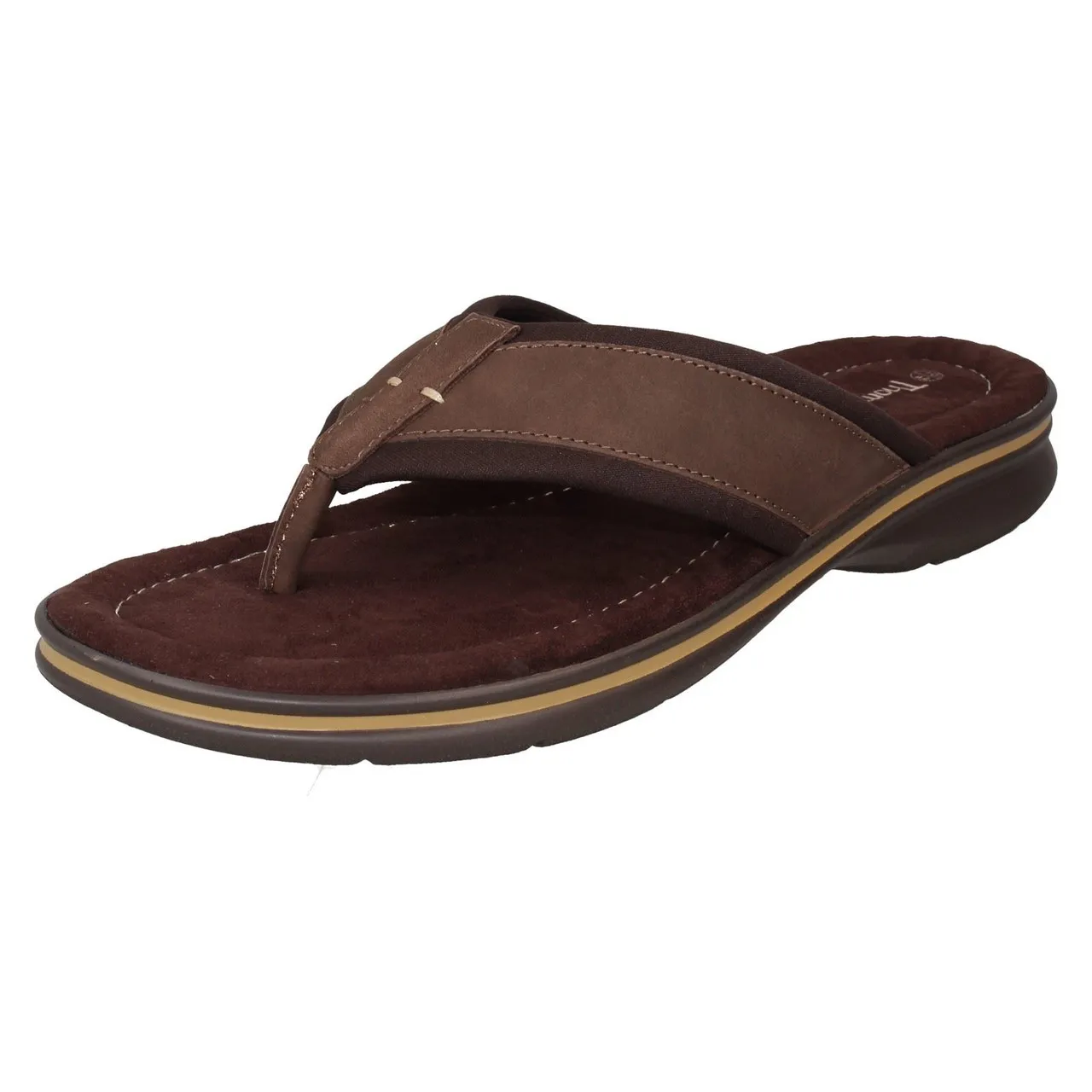 Mens Thomas Blunt Low Toepost Flip Flops Sandals A0R067