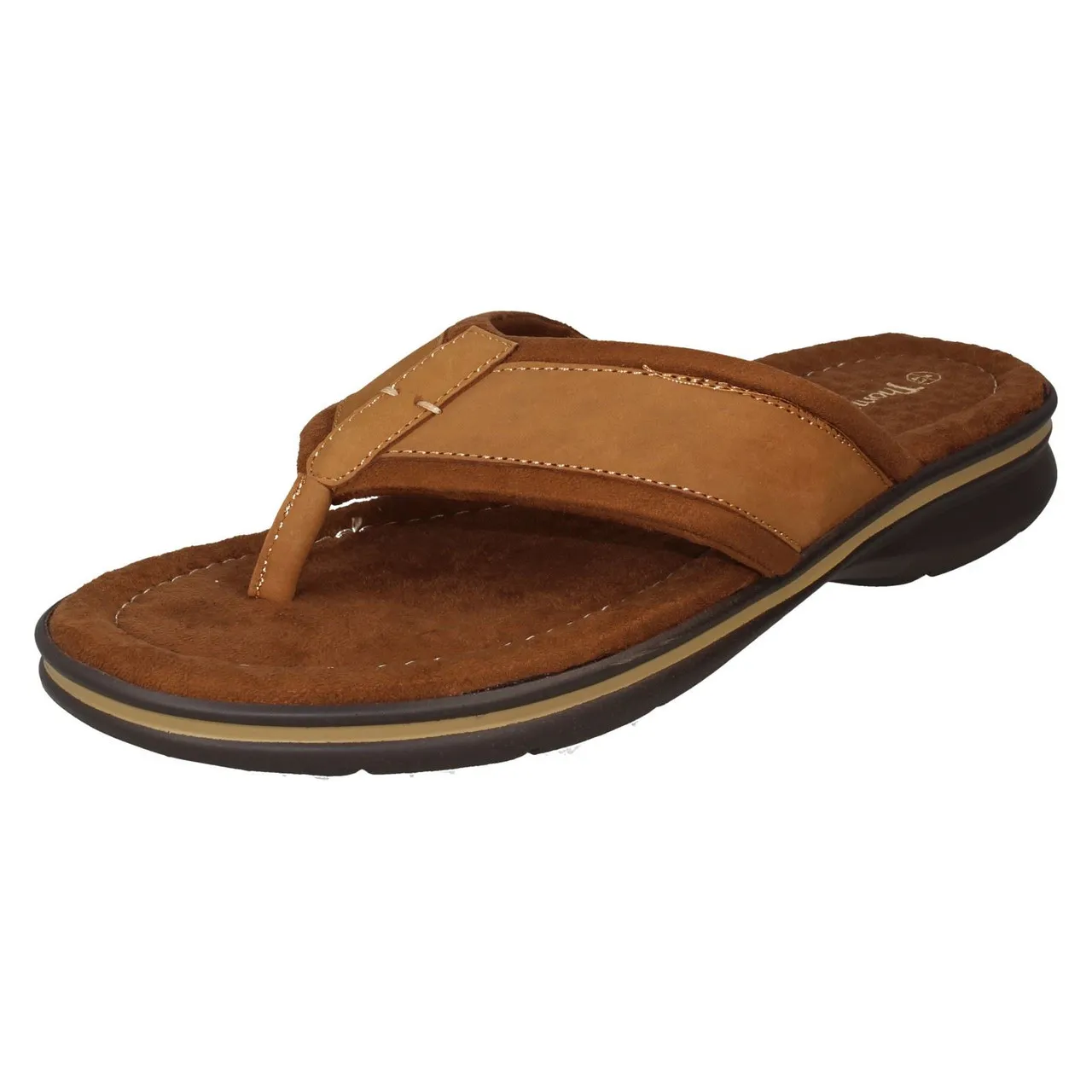 Mens Thomas Blunt Low Toepost Flip Flops Sandals A0R067