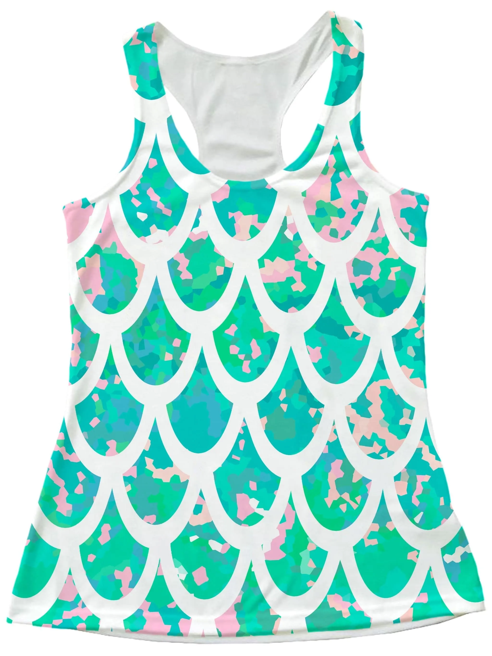 Mermaid Scales White Women's Tank