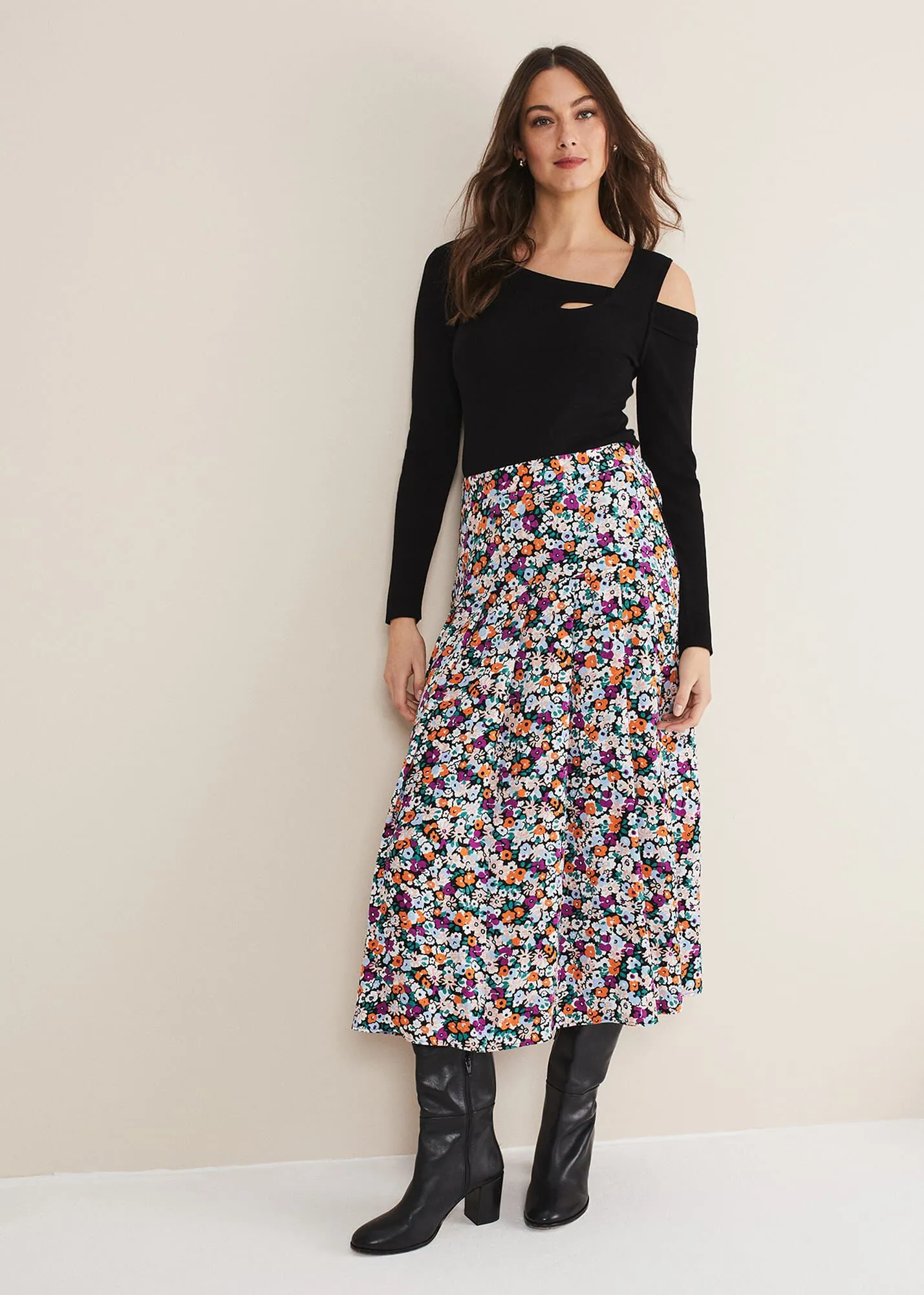 Mona Floral Tiered Skirt