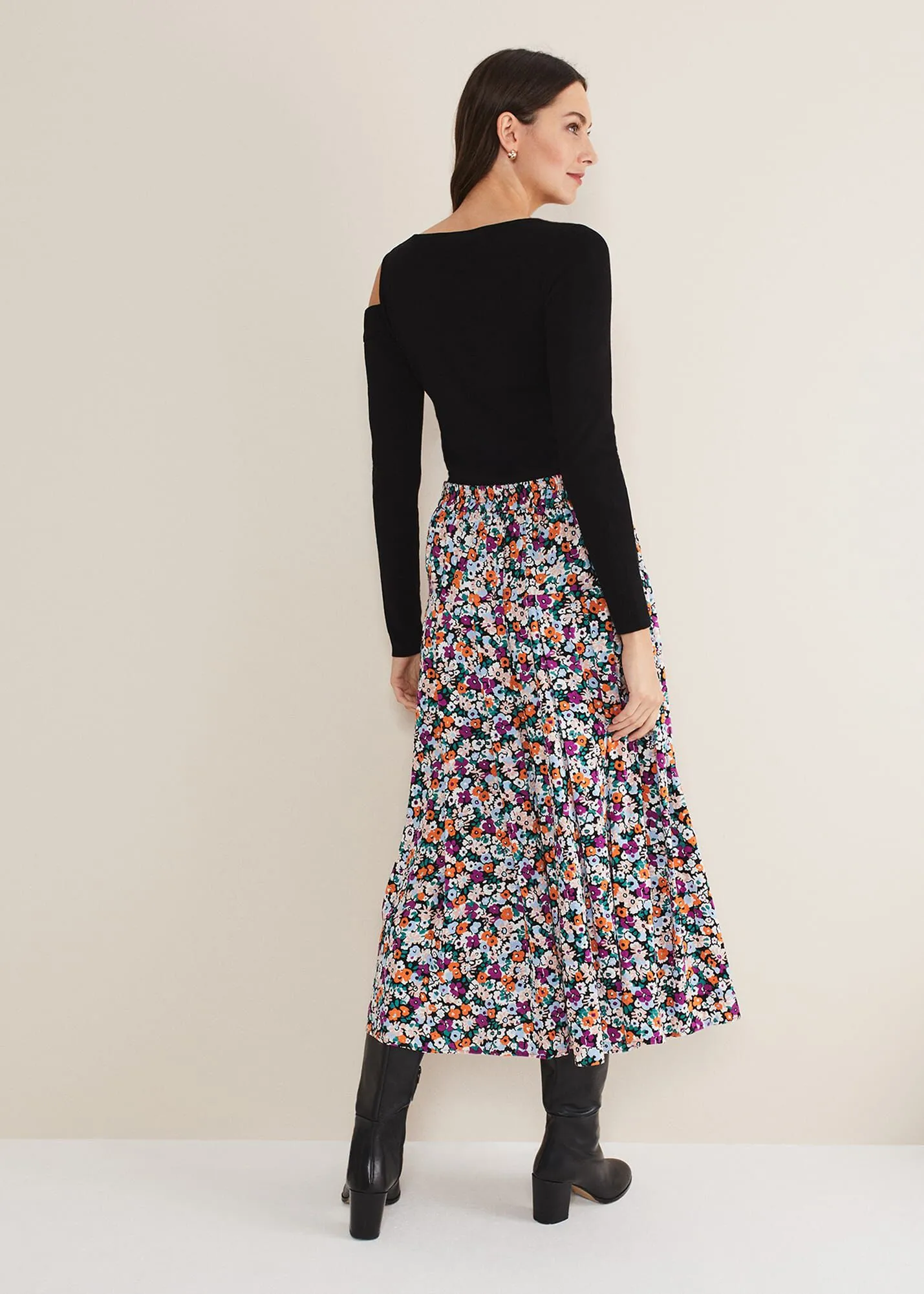 Mona Floral Tiered Skirt