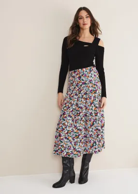 Mona Floral Tiered Skirt