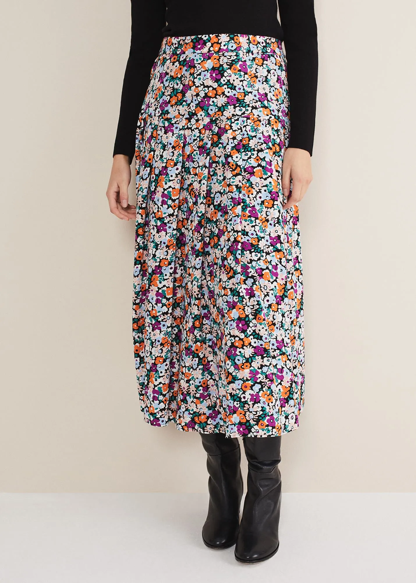 Mona Floral Tiered Skirt