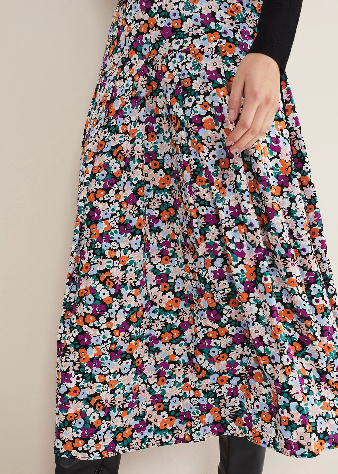 Mona Floral Tiered Skirt