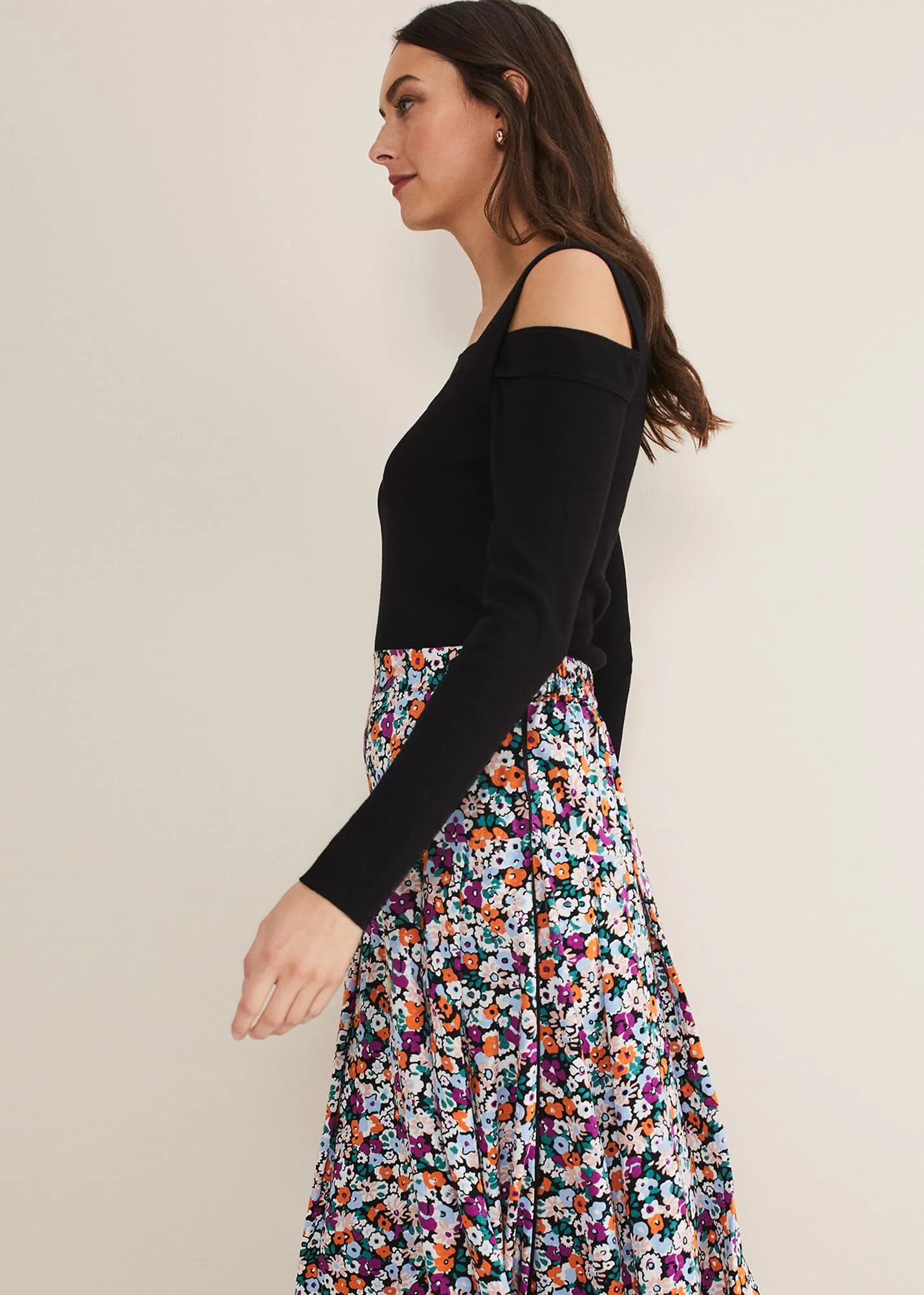 Mona Floral Tiered Skirt