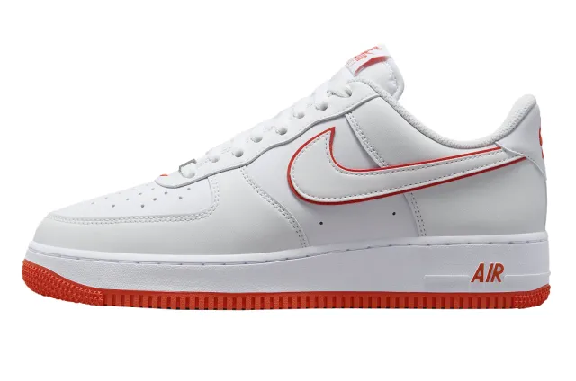 NIKE AIR FORCE 1 LOW WHITE PICANTE RED