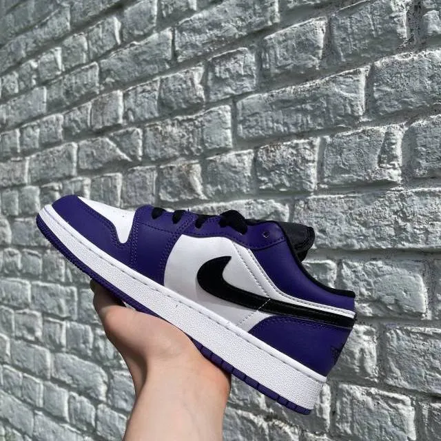 nike air jordan 1 low court purple gs