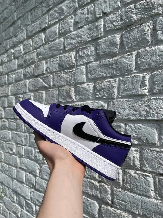 nike air jordan 1 low court purple gs