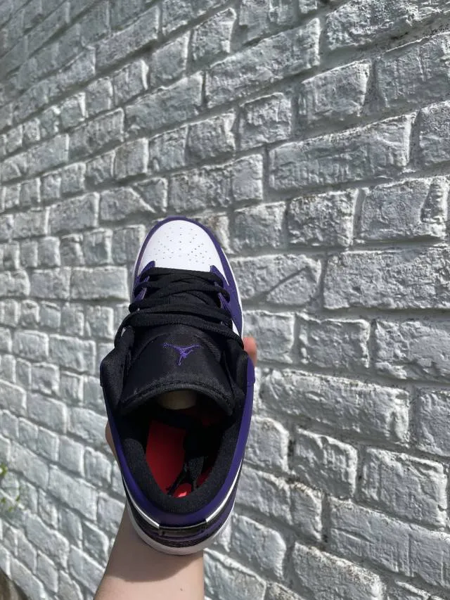 nike air jordan 1 low court purple gs