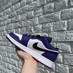 nike air jordan 1 low court purple gs