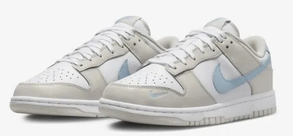 Nike Dunk Low Light Bone Armory Blue (Women's)