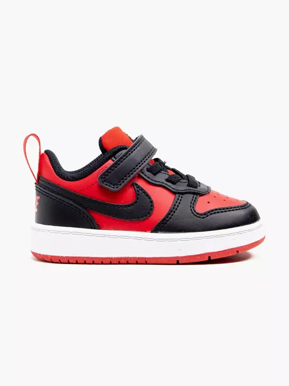 Nike  Infant Boys Nike Black/Red Court Borough Low Recraft Trainers